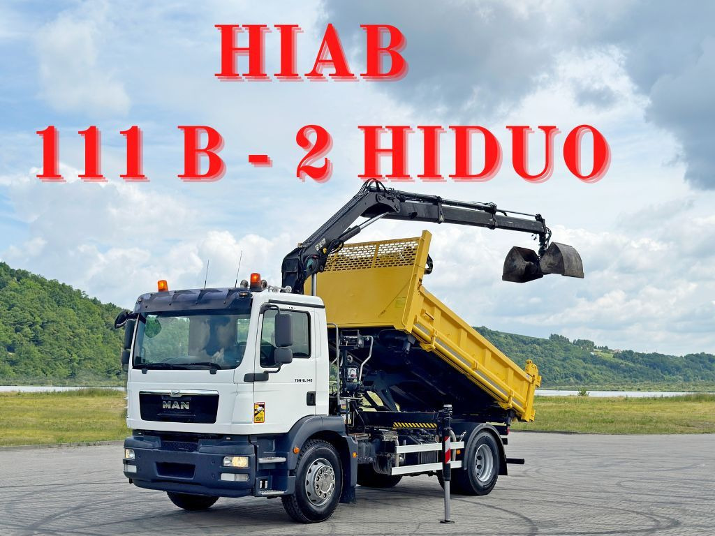 MAN TGM 18.340* KIPPER 4,05m*HIAB 111 B-2 HIDUO/FUNK - Damperli kamyon, Vinçli kamyon: fotoğraf 1 MAN TGM 18.340* KIPPER 4,05m*HIAB 111 B-2 HIDUO/FUNK - Damperli kamyon, Vinçli kamyon: fotoğraf 1