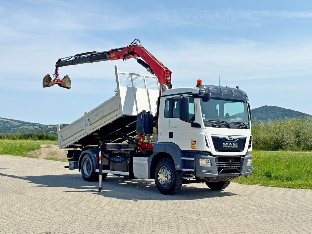 MAN TGS 18.360 * FASSI F135A.0.23 + FUNK * TOP - Damperli kamyon, Vinçli kamyon: fotoğraf 2 MAN TGS 18.360 * FASSI F135A.0.23 + FUNK * TOP - Damperli kamyon, Vinçli kamyon: fotoğraf 2