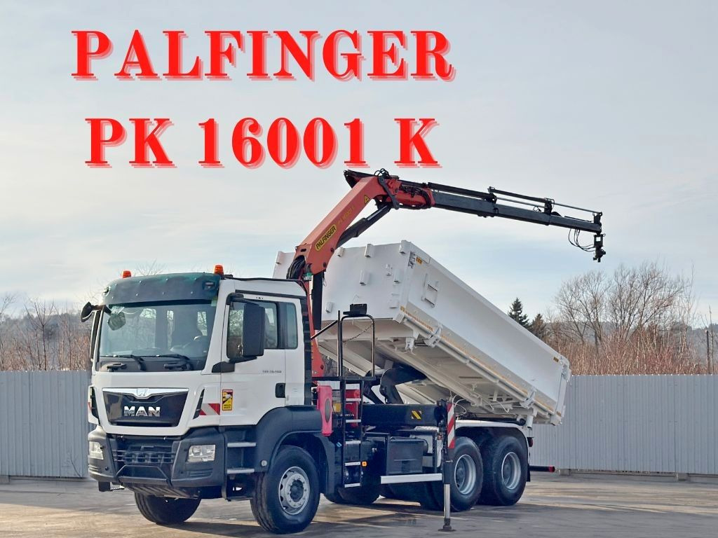 MAN TGS 26.400 * PALFINGER PK 16001 K + FUNK * 6x4 - Vinçli kamyon: fotoğraf 1 MAN TGS 26.400 * PALFINGER PK 16001 K + FUNK * 6x4 - Vinçli kamyon: fotoğraf 1