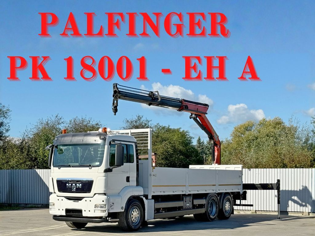 MAN TGS 26.440* PK 18001 - EH A + FUNK* TOPZUSTAND MAN TGS 26.440* PK 18001 - EH A + FUNK* TOPZUSTAND - Vinçli kamyon, Sal/ Açık kasa kamyon: fotoğraf 1 MAN TGS 26.440* PK 18001 - EH A + FUNK* TOPZUSTAND MAN TGS 26.440* PK 18001 - EH A + FUNK* TOPZUSTAND - Vinçli kamyon, Sal/ Açık kasa kamyon: fotoğraf 1