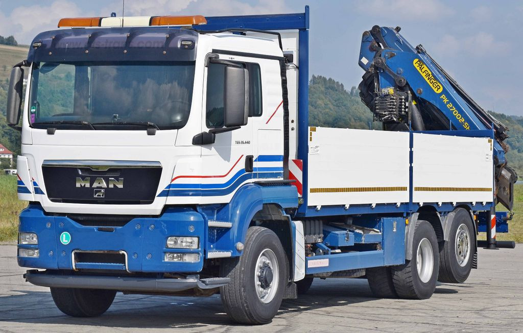 MAN TGS 26.440 *PK 27002 - SH E + JIB PJ060A + FUNK - Vinçli kamyon, Sal/ Açık kasa kamyon: fotoğraf 3 MAN TGS 26.440 *PK 27002 - SH E + JIB PJ060A + FUNK - Vinçli kamyon, Sal/ Açık kasa kamyon: fotoğraf 3