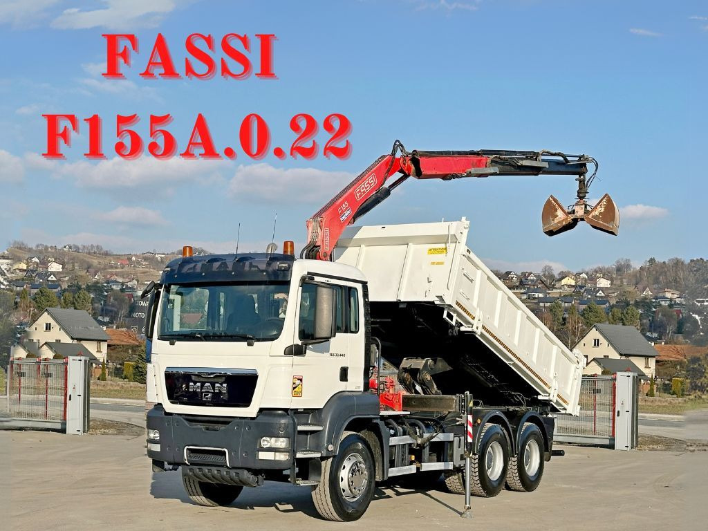 MAN TGS 33.440 * FASSI F155A.0.22/ FUNK *6x4 - Damperli kamyon, Vinçli kamyon: fotoğraf 1 MAN TGS 33.440 * FASSI F155A.0.22/ FUNK *6x4 - Damperli kamyon, Vinçli kamyon: fotoğraf 1