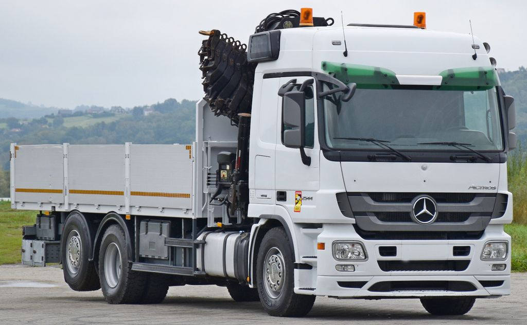 Mercedes-Benz ACTROS 2544 * HIAB 377 E - 8 HIPRO + FUNK* TOP - Vinçli kamyon, Sal/ Açık kasa kamyon: fotoğraf 4 Mercedes-Benz ACTROS 2544 * HIAB 377 E - 8 HIPRO + FUNK* TOP - Vinçli kamyon, Sal/ Açık kasa kamyon: fotoğraf 4