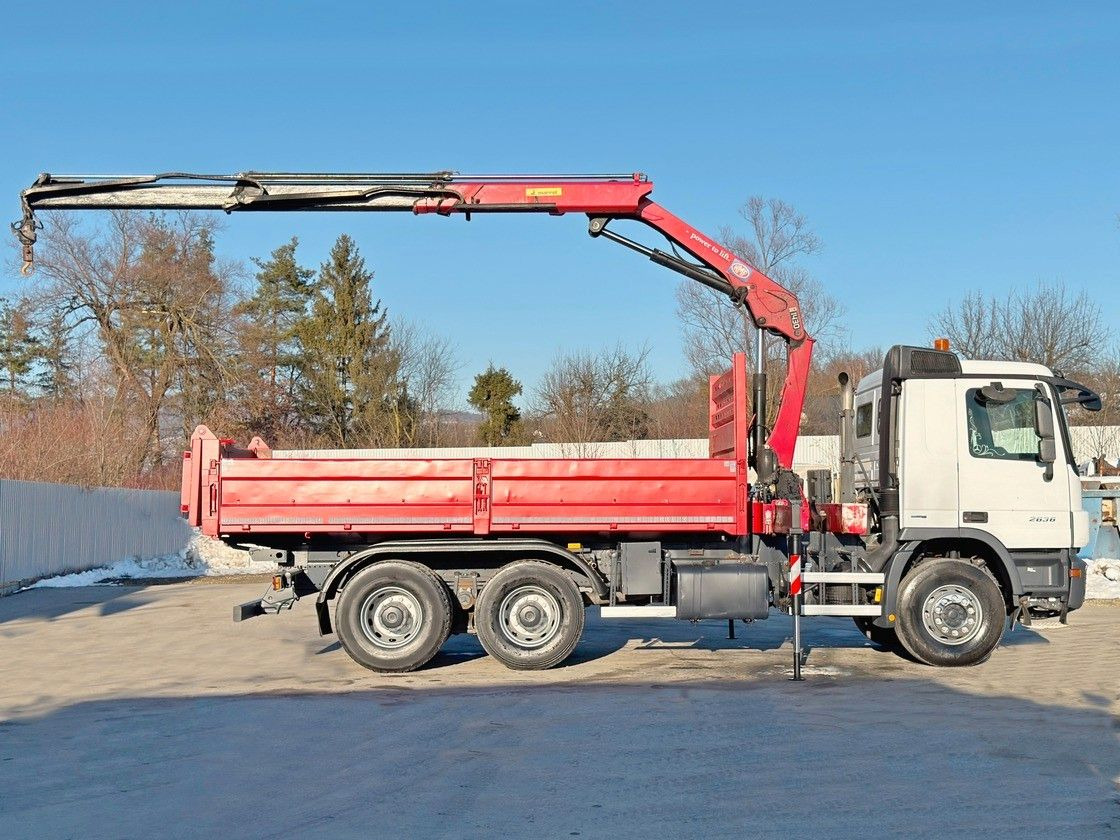 Mercedes-Benz ACTROS 2636* KIPPER 5,25 + BORDMATIC / 6x4 - Vinçli kamyon: fotoğraf 4 Mercedes-Benz ACTROS 2636* KIPPER 5,25 + BORDMATIC / 6x4 - Vinçli kamyon: fotoğraf 4