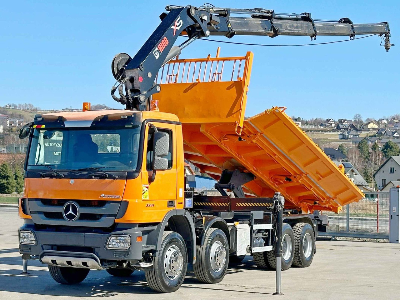 Mercedes-Benz ACTROS 3241 * HIAB 322 EP-4 HIDUO + FUNK / 8x4 - Damperli kamyon, Vinçli kamyon: fotoğraf 3 Mercedes-Benz ACTROS 3241 * HIAB 322 EP-4 HIDUO + FUNK / 8x4 - Damperli kamyon, Vinçli kamyon: fotoğraf 3