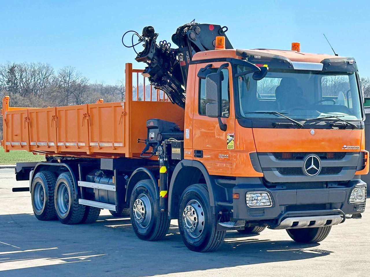 Mercedes-Benz ACTROS 3241 * HIAB 322 EP-4 HIDUO + FUNK / 8x4 - Damperli kamyon, Vinçli kamyon: fotoğraf 4 Mercedes-Benz ACTROS 3241 * HIAB 322 EP-4 HIDUO + FUNK / 8x4 - Damperli kamyon, Vinçli kamyon: fotoğraf 4