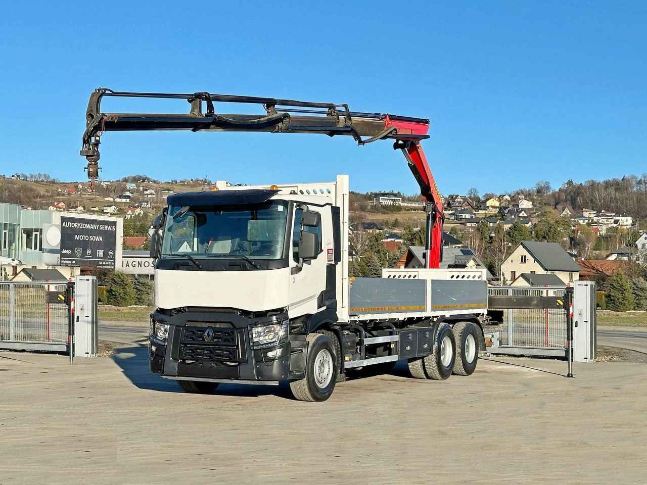 Renault C 380 *PRITSCHE 6,80m * PK 18002-EH C + FUNK*6x4 - Vinçli kamyon: fotoğraf 2 Renault C 380 *PRITSCHE 6,80m * PK 18002-EH C + FUNK*6x4 - Vinçli kamyon: fotoğraf 2