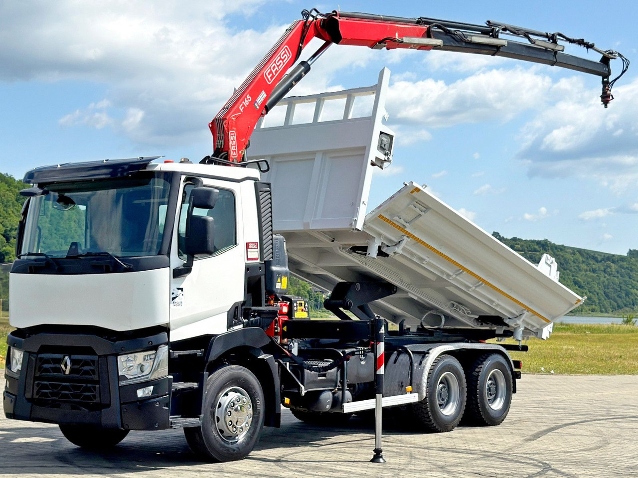 Renault C 430 * FASSI F165A.0.23 + FUNK * 6x4 - Damperli kamyon, Vinçli kamyon: fotoğraf 3 Renault C 430 * FASSI F165A.0.23 + FUNK * 6x4 - Damperli kamyon, Vinçli kamyon: fotoğraf 3