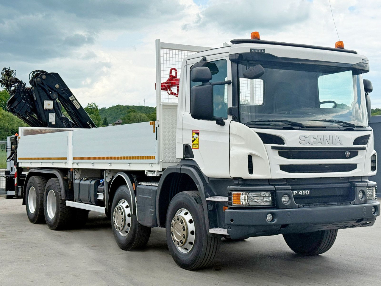 Scania P 410*PLATFORM 7,00m*HIAB 244 E-5 HIPRO+FUNK/8x4 Scania P 410*PRITSCHE 7,00m*HIAB 244 E-5 HIPRO+FUNK/8x4 - Vinçli kamyon, Sal/ Açık kasa kamyon: fotoğraf 3 Scania P 410*PLATFORM 7,00m*HIAB 244 E-5 HIPRO+FUNK/8x4 Scania P 410*PRITSCHE 7,00m*HIAB 244 E-5 HIPRO+FUNK/8x4 - Vinçli kamyon, Sal/ Açık kasa kamyon: fotoğraf 3