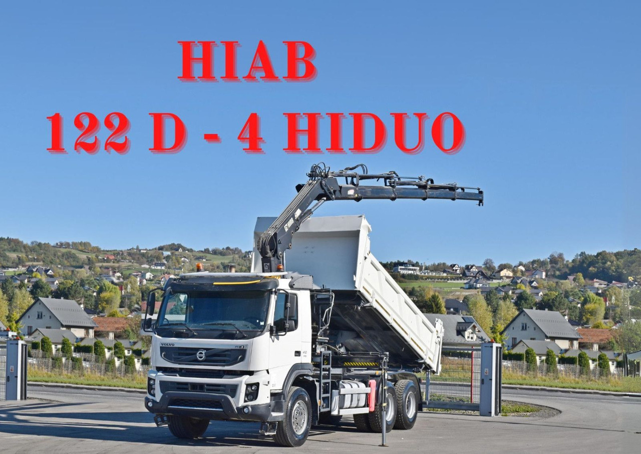 Volvo FMX 410 Kipper 5,20m*HIAB 122 D-4 HIDUO/FUNK*6x4 - Vinçli kamyon: fotoğraf 1 Volvo FMX 410 Kipper 5,20m*HIAB 122 D-4 HIDUO/FUNK*6x4 - Vinçli kamyon: fotoğraf 1