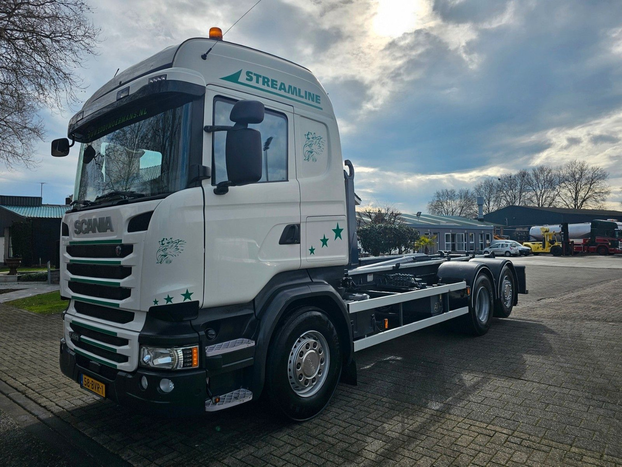Kancalı yükleyici kamyon Scania R490 Highline Abrollkipper: fotoğraf 7