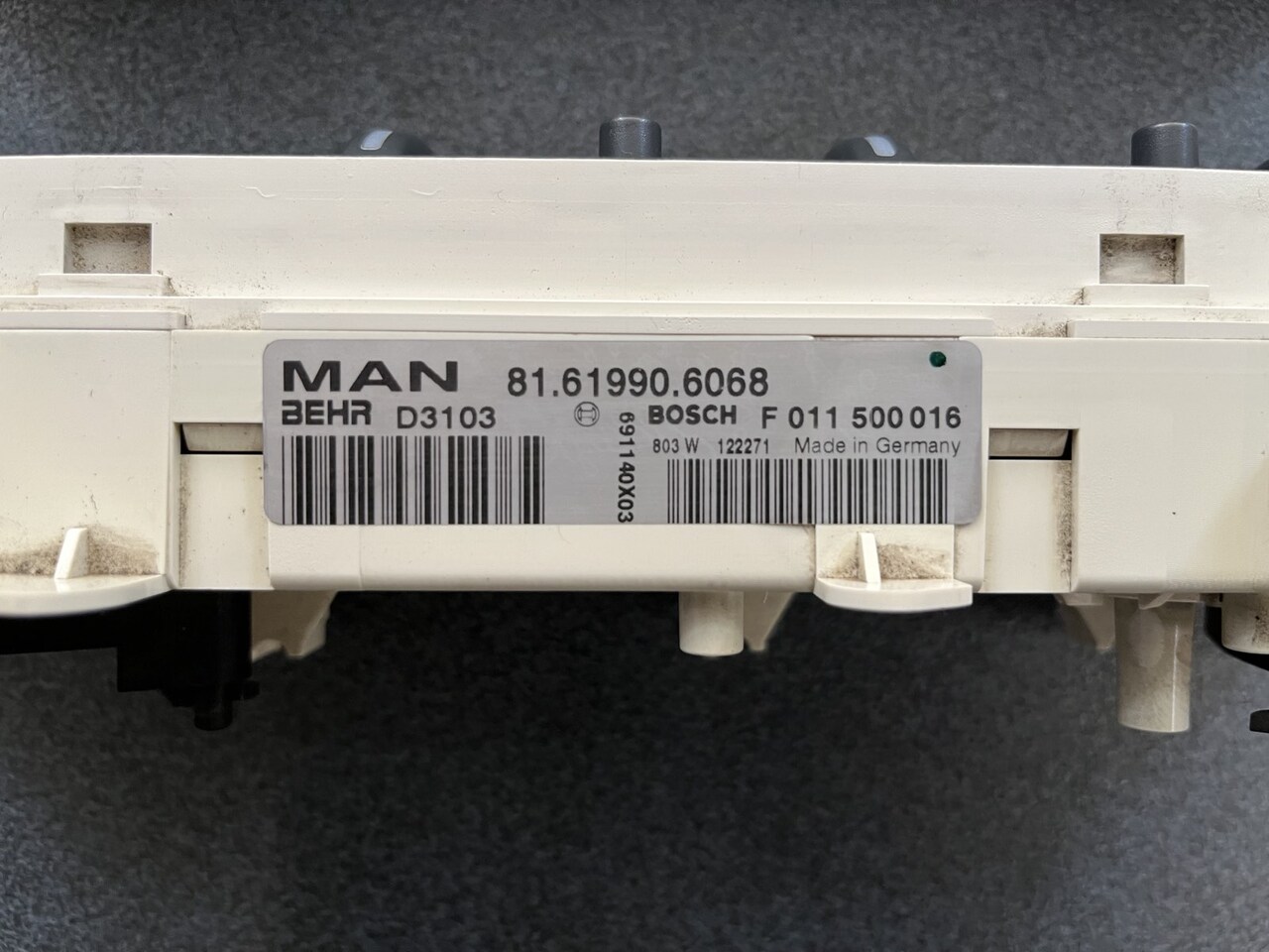 INSTRUMENTS MAN TGA - Elektrik sistemi - Kamyon: fotoğraf 5 INSTRUMENTS MAN TGA - Elektrik sistemi - Kamyon: fotoğraf 5