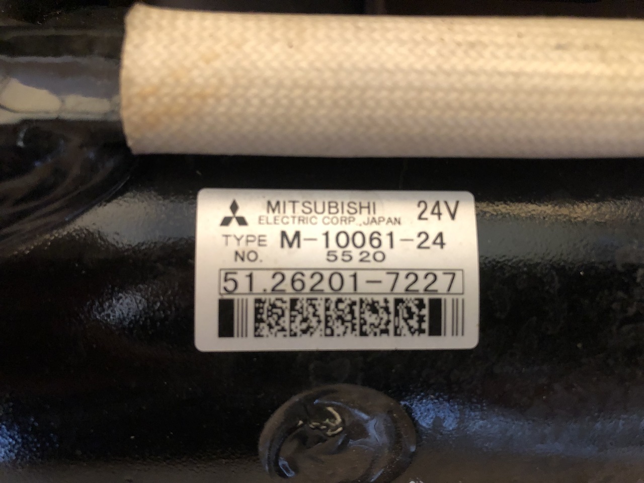 MAN STARTING MOTOR 24V MITSUBISHI - Starter - Kamyon: fotoğraf 1 MAN STARTING MOTOR 24V MITSUBISHI - Starter - Kamyon: fotoğraf 1