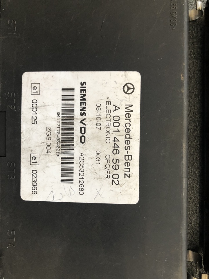 MERCEDES-BENZ ACTROS ECU FR/CPC - Yönetim bloku - Kamyon: fotoğraf 2 MERCEDES-BENZ ACTROS ECU FR/CPC - Yönetim bloku - Kamyon: fotoğraf 2