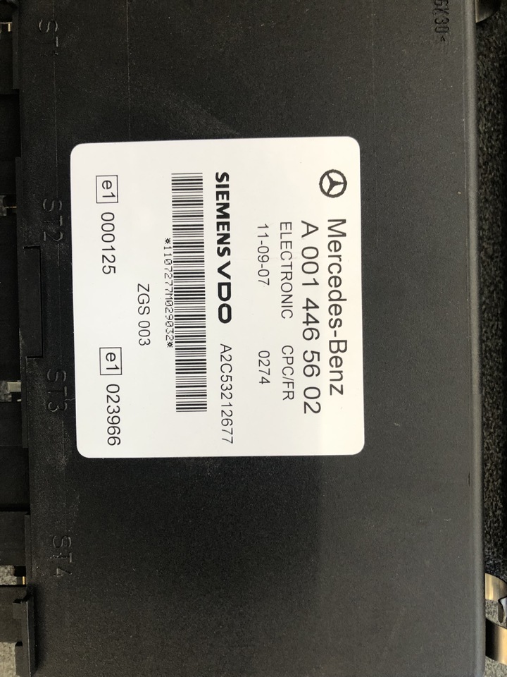 MERCEDES-BENZ ACTROS ECU FR/CPC - Yönetim bloku - Kamyon: fotoğraf 3 MERCEDES-BENZ ACTROS ECU FR/CPC - Yönetim bloku - Kamyon: fotoğraf 3