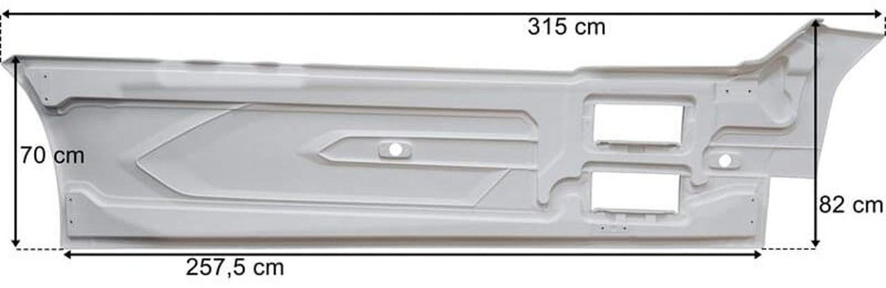 SIDESKIRT LEFT DAF XG WB400 PRIMER WITHOUT BRAKET 000234 - Tampon - Kamyon: fotoğraf 2 SIDESKIRT LEFT DAF XG WB400 PRIMER WITHOUT BRAKET 000234 - Tampon - Kamyon: fotoğraf 2