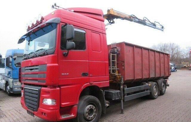 DAF XF105.410 6x2 Container + Crane - Hidrolift kamyon: fotoğraf 4 DAF XF105.410 6x2 Container + Crane - Hidrolift kamyon: fotoğraf 4