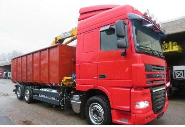 DAF XF105.410 6x2 Container + Crane - Hidrolift kamyon: fotoğraf 3 DAF XF105.410 6x2 Container + Crane - Hidrolift kamyon: fotoğraf 3