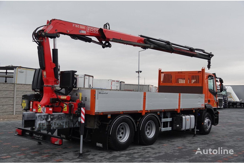 Iveco 420 Flatbed + crane FASSI 185 6x2 - Sal/ Açık kasa kamyon, Vinçli kamyon: fotoğraf 5 Iveco 420 Flatbed + crane FASSI 185 6x2 - Sal/ Açık kasa kamyon, Vinçli kamyon: fotoğraf 5