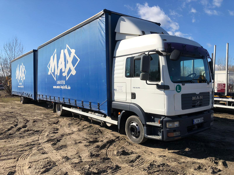 MAN TGL 8.210 Pritsche - TOP ZUSTAND - Tenteli kamyon: fotoğraf 1 MAN TGL 8.210 Pritsche - TOP ZUSTAND - Tenteli kamyon: fotoğraf 1