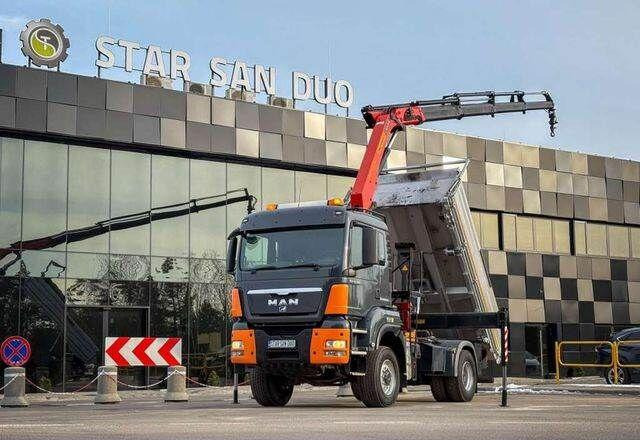 MAN TGS 18.480 PALFINGER PK 16502 HDS Crane,Kipper - Damperli kamyon, Vinçli kamyon: fotoğraf 1 MAN TGS 18.480 PALFINGER PK 16502 HDS Crane,Kipper - Damperli kamyon, Vinçli kamyon: fotoğraf 1