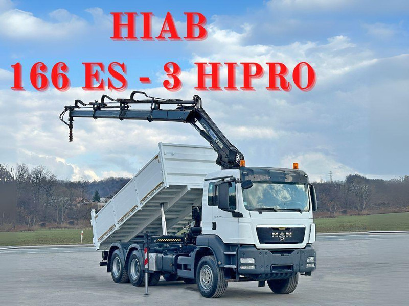 MAN TGS 26.400 * HIAB 166 ES - 3 HIPRO + FUNK * 6x4 - Damperli kamyon, Vinçli kamyon: fotoğraf 1 MAN TGS 26.400 * HIAB 166 ES - 3 HIPRO + FUNK * 6x4 - Damperli kamyon, Vinçli kamyon: fotoğraf 1