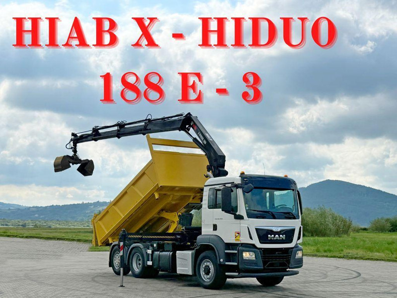 MAN TGS 26.400 * HIAB X-HIDUO 188 E-3 + FUNK * 6x4 - Damperli kamyon, Vinçli kamyon: fotoğraf 1 MAN TGS 26.400 * HIAB X-HIDUO 188 E-3 + FUNK * 6x4 - Damperli kamyon, Vinçli kamyon: fotoğraf 1