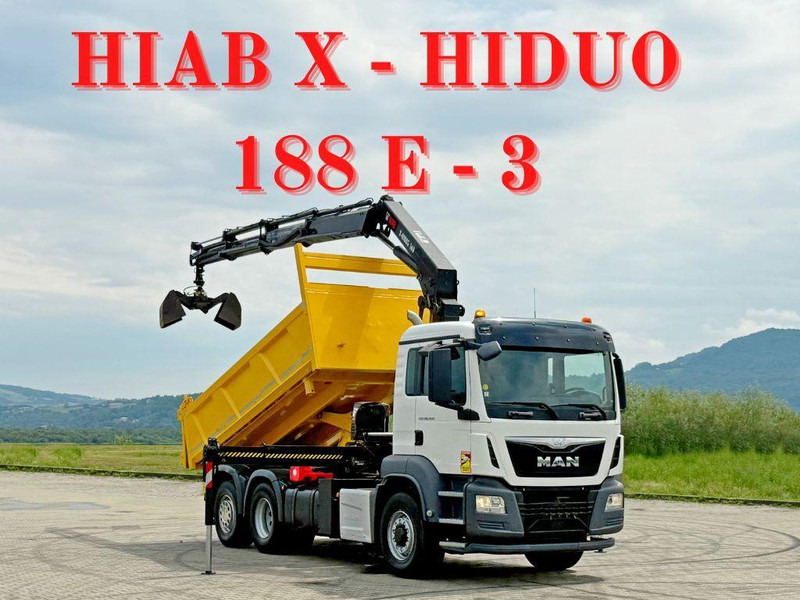 MAN TGS 26.400 * HIAB X-HIDUO 188 E-3 + FUNK * 6x4 - Damperli kamyon, Vinçli kamyon: fotoğraf 1 MAN TGS 26.400 * HIAB X-HIDUO 188 E-3 + FUNK * 6x4 - Damperli kamyon, Vinçli kamyon: fotoğraf 1