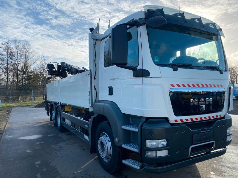 MAN TGS 26.440 6x2 HIAB 166 Ladekran Pritsche - Sal/ Açık kasa kamyon, Vinçli kamyon: fotoğraf 2 MAN TGS 26.440 6x2 HIAB 166 Ladekran Pritsche - Sal/ Açık kasa kamyon, Vinçli kamyon: fotoğraf 2