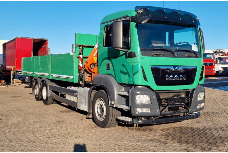 MAN TGS 26.460 6X2 Flatbed + Crane Atlas 172.3E-A4 + RC - Sal/ Açık kasa kamyon, Vinçli kamyon: fotoğraf 1 MAN TGS 26.460 6X2 Flatbed + Crane Atlas 172.3E-A4 + RC - Sal/ Açık kasa kamyon, Vinçli kamyon: fotoğraf 1