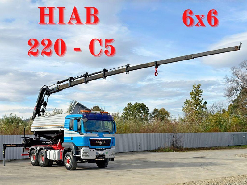 MAN TGS 26.480 * KIPPER * HIAB 220 - C5 + FUNK / 6x6 - Damperli kamyon, Vinçli kamyon: fotoğraf 1 MAN TGS 26.480 * KIPPER * HIAB 220 - C5 + FUNK / 6x6 - Damperli kamyon, Vinçli kamyon: fotoğraf 1