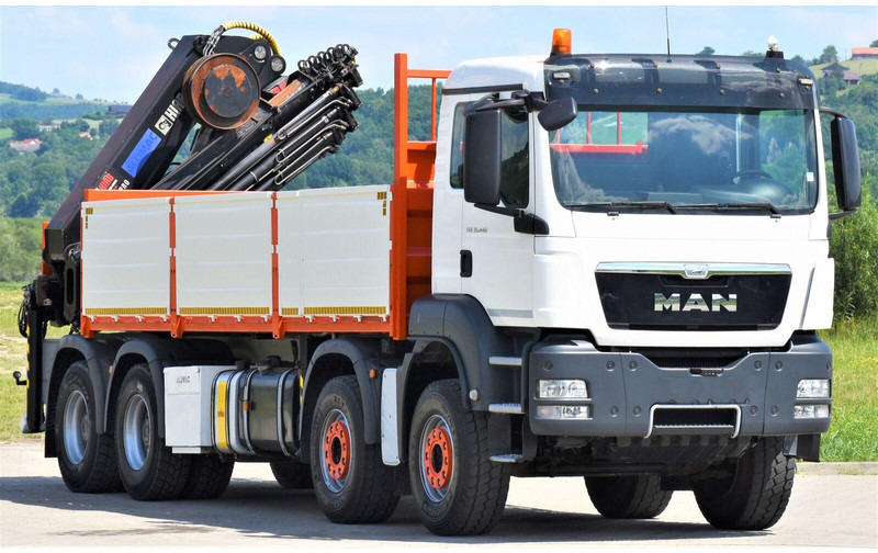 MAN TGS 35.440 * HIAB 322 EP-5HIPRO+FUNK / 8x4! - Sal/ Açık kasa kamyon, Vinçli kamyon: fotoğraf 1 MAN TGS 35.440 * HIAB 322 EP-5HIPRO+FUNK / 8x4! - Sal/ Açık kasa kamyon, Vinçli kamyon: fotoğraf 1