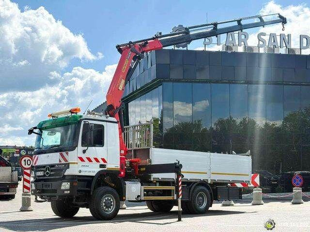 Mercedes-Benz ACTROS 2044A 4x4 Palfinger PK 20002 hds Crane - Sal/ Açık kasa kamyon, Vinçli kamyon: fotoğraf 1 Mercedes-Benz ACTROS 2044A 4x4 Palfinger PK 20002 hds Crane - Sal/ Açık kasa kamyon, Vinçli kamyon: fotoğraf 1