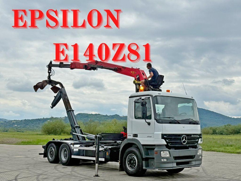 Mercedes-Benz ACTROS 2541 ABROLLKIPPER EPSILON E140Z81 TOP - Kancalı yükleyici kamyon, Vinçli kamyon: fotoğraf 1 Mercedes-Benz ACTROS 2541 ABROLLKIPPER EPSILON E140Z81 TOP - Kancalı yükleyici kamyon, Vinçli kamyon: fotoğraf 1