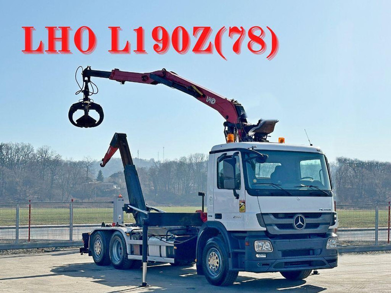 Mercedes-Benz ACTROS 2544 * ABROLLKIPPER * LHO L190Z(78) * TOP - Kancalı yükleyici kamyon, Vinçli kamyon: fotoğraf 1 Mercedes-Benz ACTROS 2544 * ABROLLKIPPER * LHO L190Z(78) * TOP - Kancalı yükleyici kamyon, Vinçli kamyon: fotoğraf 1