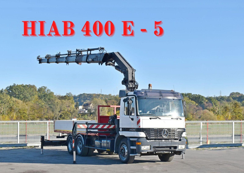 Mercedes-Benz ACTROS 2635 Pritsche - Sal/ Açık kasa kamyon, Vinçli kamyon: fotoğraf 1 Mercedes-Benz ACTROS 2635 Pritsche - Sal/ Açık kasa kamyon, Vinçli kamyon: fotoğraf 1