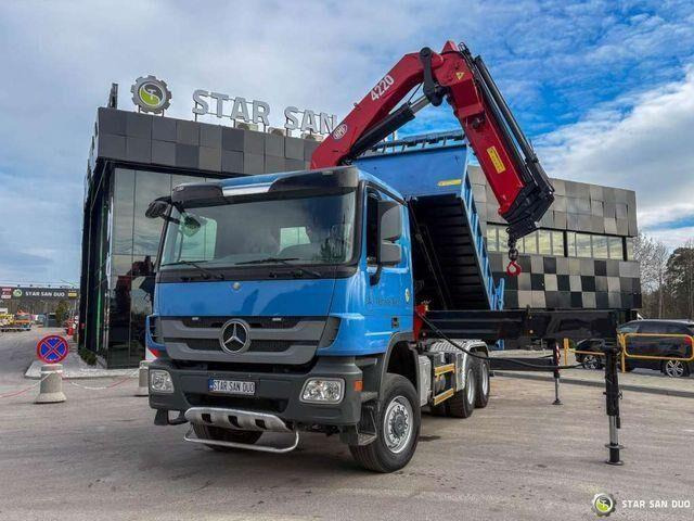 Mercedes-Benz ACTROS 3341 6x6 HMF 4220 K4 CRANE KIPPER - Damperli kamyon, Vinçli kamyon: fotoğraf 2 Mercedes-Benz ACTROS 3341 6x6 HMF 4220 K4 CRANE KIPPER - Damperli kamyon, Vinçli kamyon: fotoğraf 2