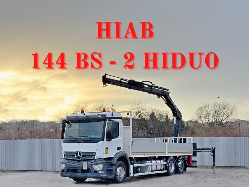 Mercedes-Benz ANTOS 2543* HIAB 144 BS - 2 HIDUO /FUNK - Sal/ Açık kasa kamyon: fotoğraf 1 Mercedes-Benz ANTOS 2543* HIAB 144 BS - 2 HIDUO /FUNK - Sal/ Açık kasa kamyon: fotoğraf 1