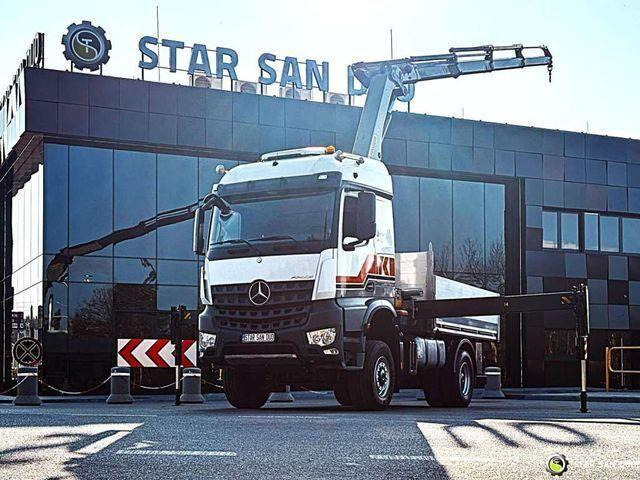 Mercedes-Benz AROCS 1851 PALFINGER PK 20002 Crane Kran - Sal/ Açık kasa kamyon, Vinçli kamyon: fotoğraf 1 Mercedes-Benz AROCS 1851 PALFINGER PK 20002 Crane Kran - Sal/ Açık kasa kamyon, Vinçli kamyon: fotoğraf 1