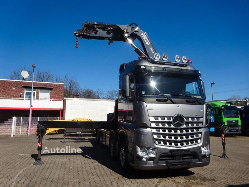 Sal/ Açık kasa kamyon, Vinçli kamyon Mercedes-Benz Arocs 3453 8x2 Open Flatbed + Crane Fassi F820: fotoğraf 6 Sal/ Açık kasa kamyon, Vinçli kamyon Mercedes-Benz Arocs 3453 8x2 Open Flatbed + Crane Fassi F820: fotoğraf 6