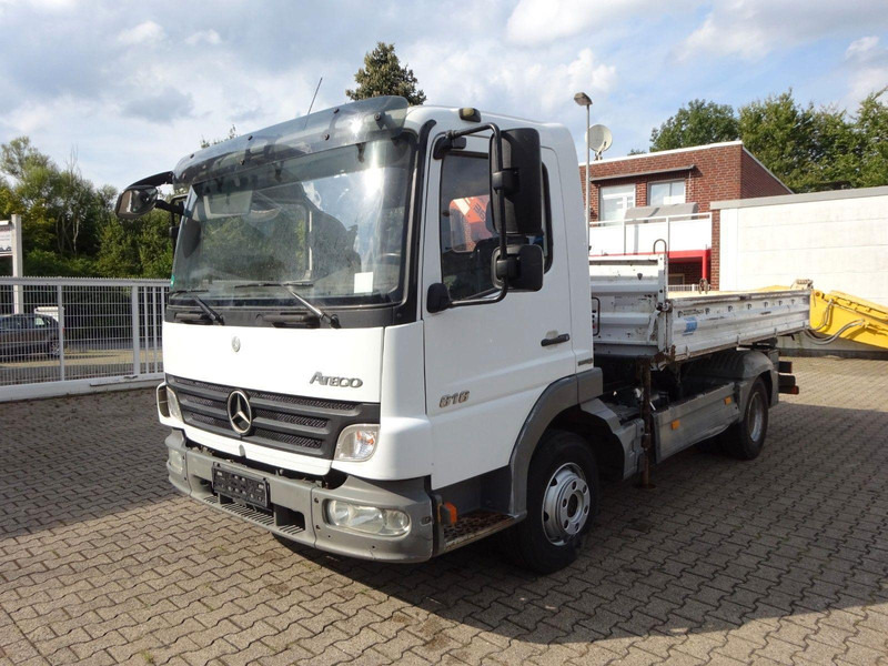Mercedes-Benz Atego 818 3 way Meiller tipper + crane Terex 36.2 - Damperli kamyonet: fotoğraf 2 Mercedes-Benz Atego 818 3 way Meiller tipper + crane Terex 36.2 - Damperli kamyonet: fotoğraf 2