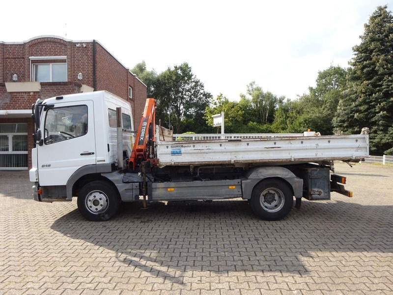 Mercedes-Benz Atego 818 3 way Meiller tipper + crane Terex 36.2 - Damperli kamyonet: fotoğraf 5 Mercedes-Benz Atego 818 3 way Meiller tipper + crane Terex 36.2 - Damperli kamyonet: fotoğraf 5