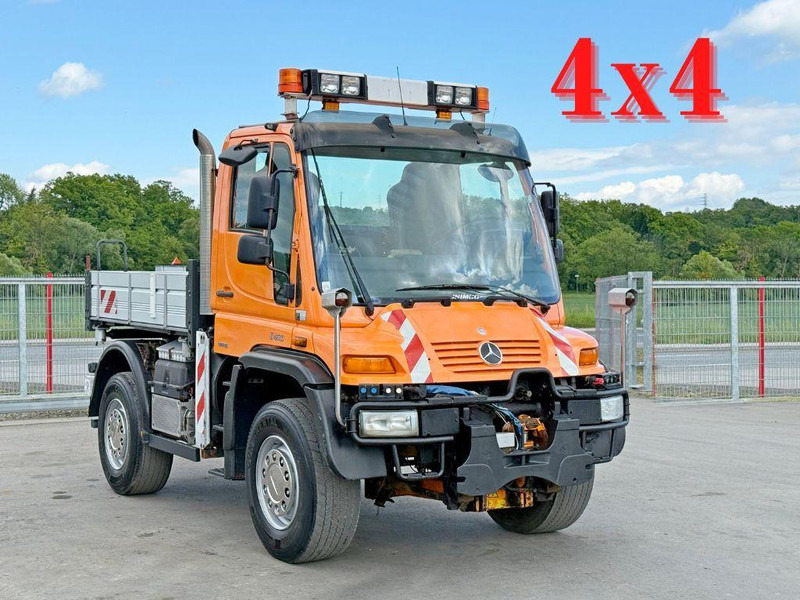 Mercedes-Benz UNIMOG 400 * KIPPER 2,40 * 4x4 * TOPZUSTAND - Damperli kamyon: fotoğraf 1 Mercedes-Benz UNIMOG 400 * KIPPER 2,40 * 4x4 * TOPZUSTAND - Damperli kamyon: fotoğraf 1
