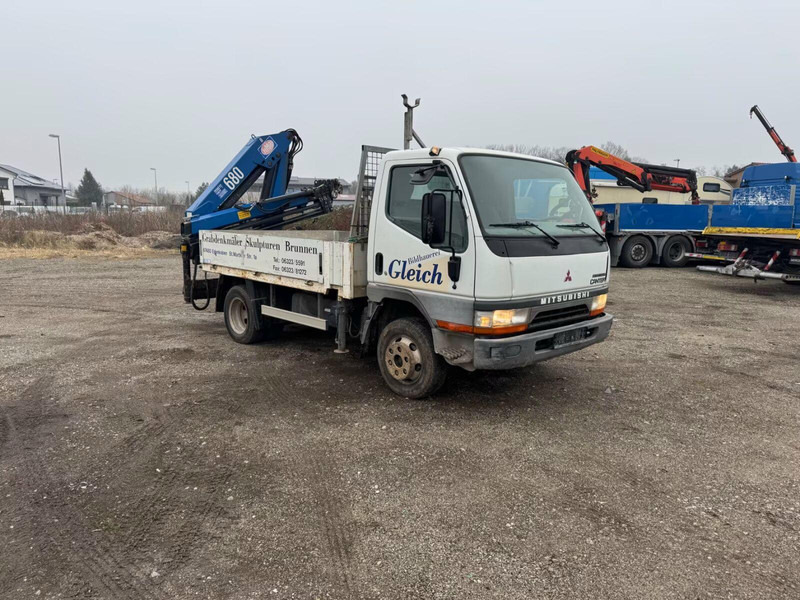 Mitsubishi Canter FE649 - Flatbed truck + crane - Sal/ Açık kasa kamyon, Vinçli kamyon: fotoğraf 2 Mitsubishi Canter FE649 - Flatbed truck + crane - Sal/ Açık kasa kamyon, Vinçli kamyon: fotoğraf 2