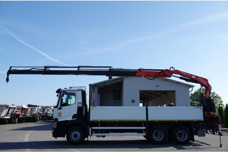 Renault C 380 / 6X4 / SKRZYNIOWY 6.4 M / + HDS FASSI F175A / MAX UDŹWIG - Sal/ Açık kasa kamyon, Vinçli kamyon: fotoğraf 5 Renault C 380 / 6X4 / SKRZYNIOWY 6.4 M / + HDS FASSI F175A / MAX UDŹWIG - Sal/ Açık kasa kamyon, Vinçli kamyon: fotoğraf 5