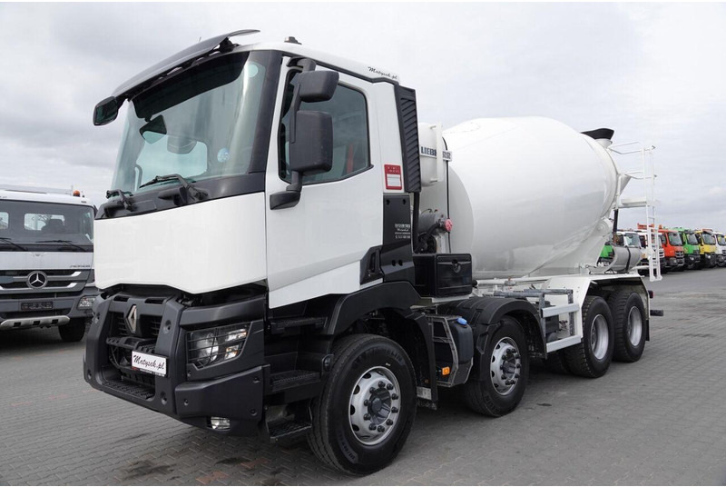 Renault C 380 / 8X4 / BETONOMIESZARKA / GRUSZKA / LIEBHERR 9 M3 / EURO 6 - Transmikser: fotoğraf 2 Renault C 380 / 8X4 / BETONOMIESZARKA / GRUSZKA / LIEBHERR 9 M3 / EURO 6 - Transmikser: fotoğraf 2