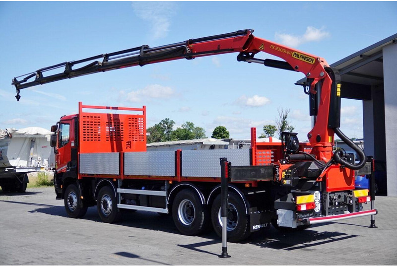 Renault C 430 / 8x4 / SKRZYNIOWY 7 M + HDS PALFINGER PK 2300-EH / WYSÓW - Sal/ Açık kasa kamyon, Vinçli kamyon: fotoğraf 3 Renault C 430 / 8x4 / SKRZYNIOWY 7 M + HDS PALFINGER PK 2300-EH / WYSÓW - Sal/ Açık kasa kamyon, Vinçli kamyon: fotoğraf 3