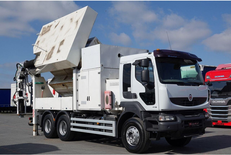 Renault KERAX 450 / 6x4 / MTS SAUGBAGGER 3A11T /ASENIZACYJNY / ŁADOWARKA - Vidanjör: fotoğraf 1 Renault KERAX 450 / 6x4 / MTS SAUGBAGGER 3A11T /ASENIZACYJNY / ŁADOWARKA - Vidanjör: fotoğraf 1