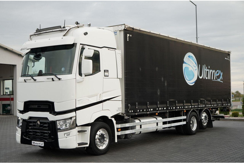 Renault T 440 / 6X2 / SOLÓWKA / FIRANKA 9.5 M / I-PARK COOL / WINDA / AL - Tenteli kamyon: fotoğraf 1 Renault T 440 / 6X2 / SOLÓWKA / FIRANKA 9.5 M / I-PARK COOL / WINDA / AL - Tenteli kamyon: fotoğraf 1