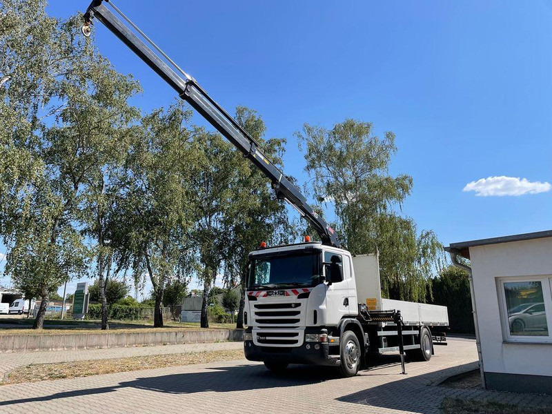 Scania G 380 Pritsche Kran Hiab 122B - Sal/ Açık kasa kamyon, Vinçli kamyon: fotoğraf 1 Scania G 380 Pritsche Kran Hiab 122B - Sal/ Açık kasa kamyon, Vinçli kamyon: fotoğraf 1
